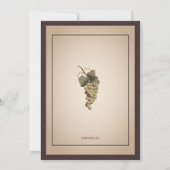 Oud Vrijgezellenfeest van de wijngaarden van Tusca Kaart (Achterkant)