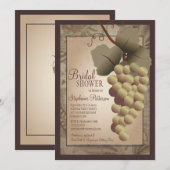 Oud Vrijgezellenfeest van de wijngaarden van Tusca Kaart (Voorkant / Achterkant)