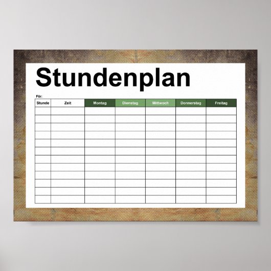 oud vuil doek poster (Voorkant)