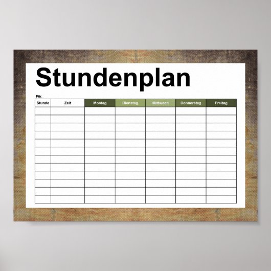 oud vuil doek poster (Voorkant)