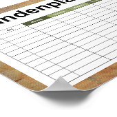 oud vuil doek poster (Hoek)