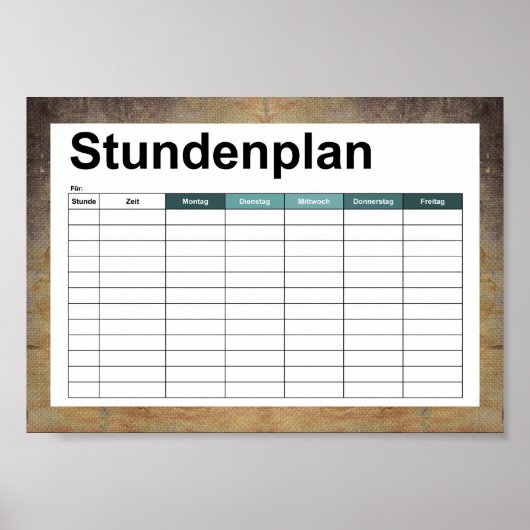 oud vuil doek poster (Voorkant)