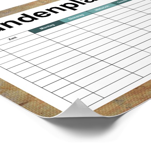 oud vuil doek poster (Hoek)