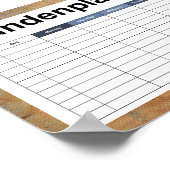 oud vuil doek poster (Hoek)