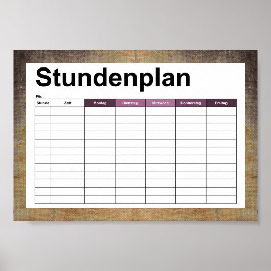 oud vuil doek poster (Voorkant)