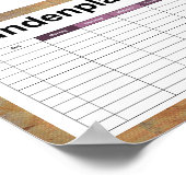 oud vuil doek poster (Hoek)