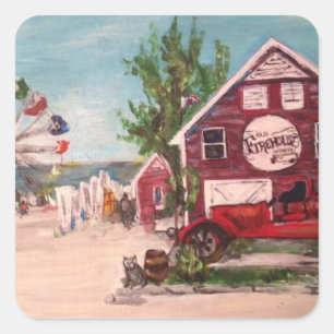 Oud vuurhuis, Genève schilderen op een sticker