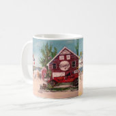 Oud vuurhuis, Genève Schilderen op Mok (Voorkant links)