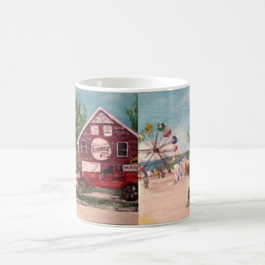 Oud vuurhuis, Genève Schilderen op Mok (Center)