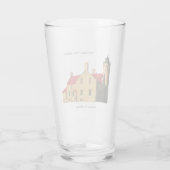 Oud vuurtoren van makreelpunt glas (Achterkant)