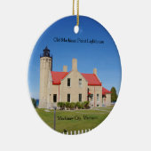 Oud vuurtoren voor makreelpunt keramisch ornament (Rechts)