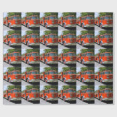 Oud vuurwerktuig cadeaupapier (Vlak)