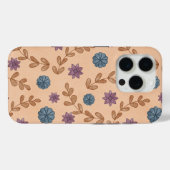 Oud waterverf bloempatroon Case-Mate iPhone case (Achterkant (horizontaal))