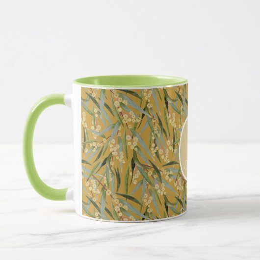 Oud Wattle-patroon Mok (Links)