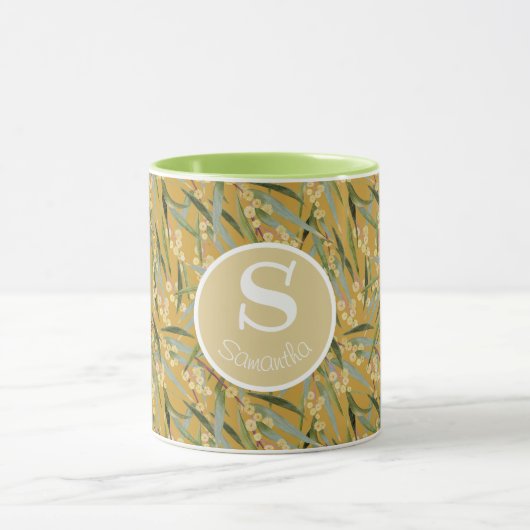 Oud Wattle-patroon Mok (Midden)