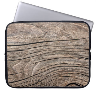 Oud Weathert Rotten Cracked Knoted Coarse Wood G Laptop Sleeve