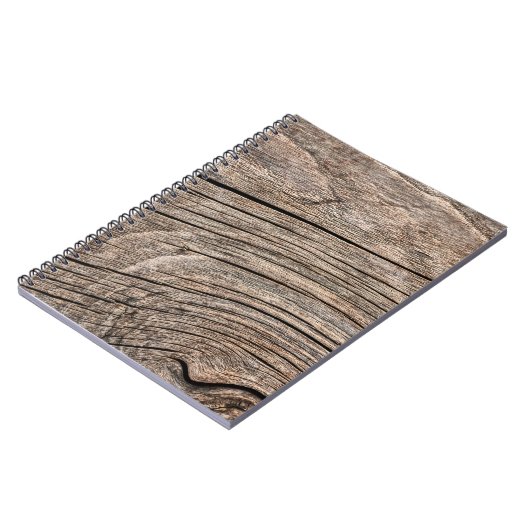 Oud Weathert Rotten Cracked Knoted Coarse Wood G Notitieboek (Linkerzijde)