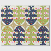 Oud-Wereld Elegant Kerst Inpakpapier (Vlak)