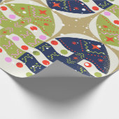 Oud-Wereld Elegant Kerst Inpakpapier (Hoek)