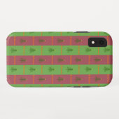 Oud-Wereld Kerstboompatroon Groenblijvend Case-Mate iPhone Case (Achterkant (horizontaal))