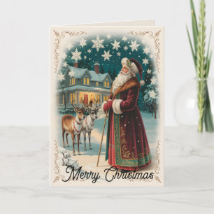 Oud-Wereld Kerstmis 7 Kaart