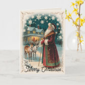 Oud-Wereld Kerstmis 7 Kaart (Gele Bloem)