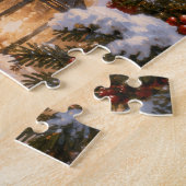 Oud-Wereld Kerstmis St. Nicolaas Puzzel (Zijkant)