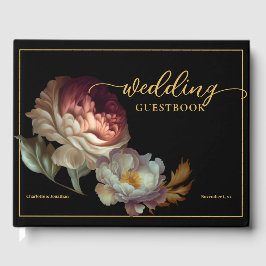 Oud-wereld "PAINTED" Floral Wedding Guest Book Gastenboek