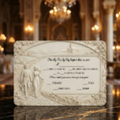 Oud-Wereld Romantische Architecturale Boog RSVP Kaartje