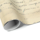 Oud-Wereld Romantische Perkamenten Brief Cadeaupapier (Rol Hoek)