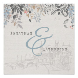 Oud wereldcharm Afdrukken met namen