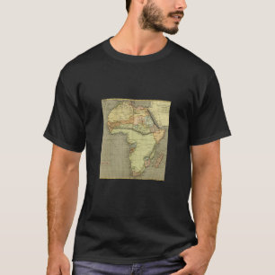 oud Wereldkaart Afrika T-shirt