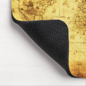 , oud wereldkaart muisblok muismat (Hoek)