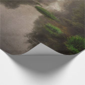 Oud wereldlandschap, fijne kunst schilderen cadeaupapier (Hoek)