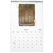 Oud-wereldpijporgaankalender Kalender (Mar 2016)