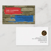 Oud werk Colorful Plaster Painting Visitekaartje (Voorkant / Achterkant)