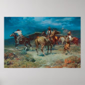 Oud West 1922 Pony Express Art Print Poster (Voorkant)