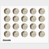 Oud West Boot Boeket Envelope Seal Ronde Sticker (Vel)