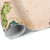 Oud West Cowboy Thleed Design Wrapping Paper Cadeaupapier (Rol Hoek)