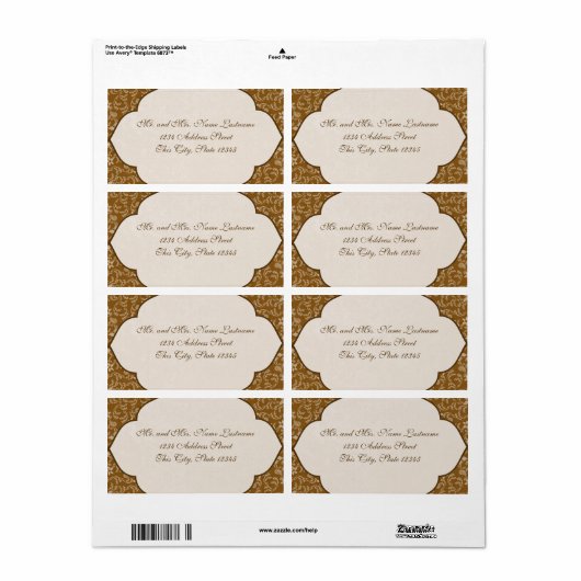 Oud West Gala Etiket (Full Sheet)