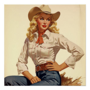 Oud-West glamour omarmen: Wild West fluistert Perfect Poster