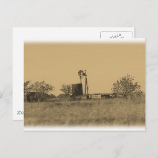 oud - west - rustige homestead briefkaart (Voorkant / Achterkant)