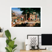 Oud West Sunday Morning the Mines Art Print Poster (Thuiskantoor)