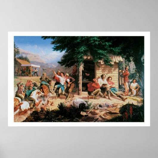 Oud West Sunday Morning the Mines Art Print Poster (Voorkant)