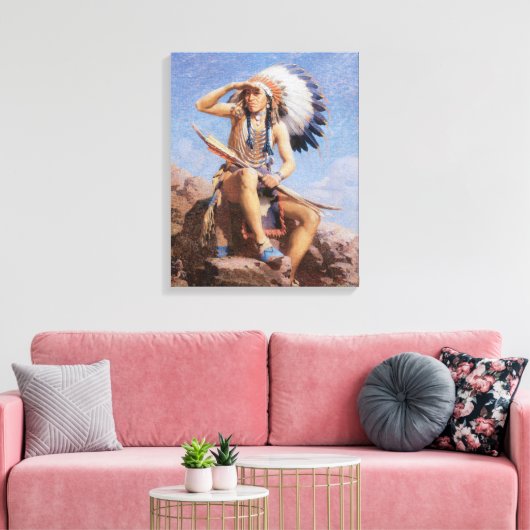  Oud West The Scout 1922 Ingewikkeld Canvas Art (Insitu (Woonkamer))