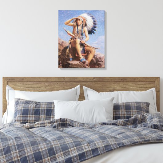  Oud West The Scout 1922 Ingewikkeld Canvas Art (Insitu (Slaapkamer))