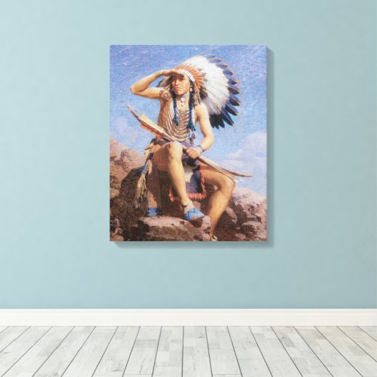 Oud West The Scout 1922 Ingewikkeld Canvas Art (Insitu (Houten vloer))