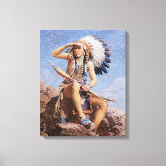  Oud West The Scout 1922 Ingewikkeld Canvas Art (Voorkant)