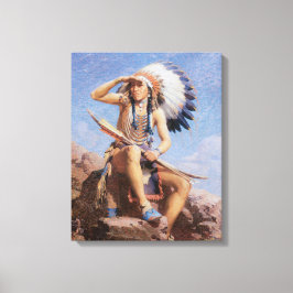  Oud West The Scout 1922 Ingewikkeld Canvas Art Afdruk