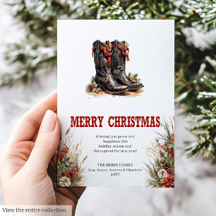Oud-Westen Kerstkaart met sporen en hoed